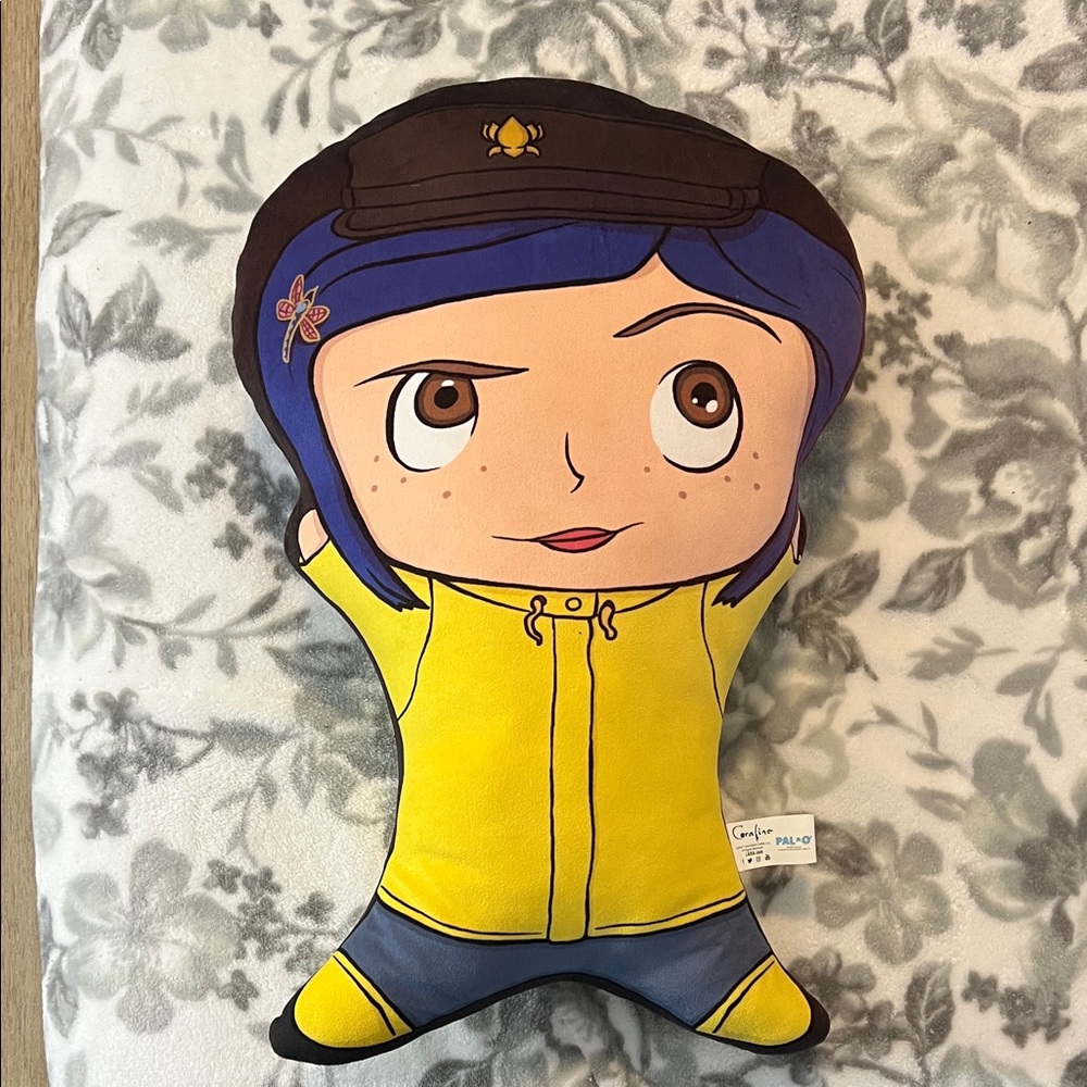 Coraline Raincoat Coraline Figural Pillow